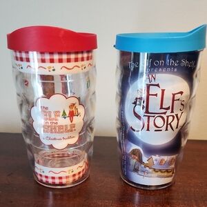 Elf On The Shelf New 2013 Tervis Tumblers - Set of 2 With Lids